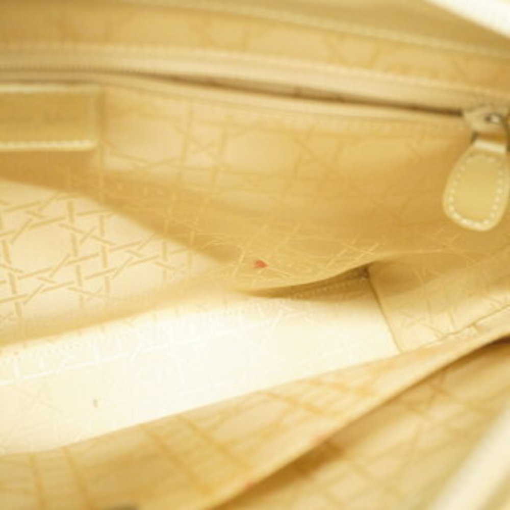 Christian Dior Maris Pearl Enamel Leather Handbag - Picture 9 of 11